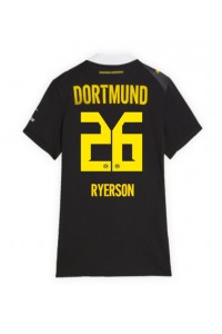 Borussia Dortmund Julian Ryerson #26 Fotballdrakt Borte Klær Dame 2026-27 Korte ermer